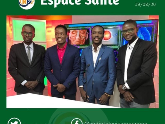 Jeph Jacquet sur le plateau d'Espace Santé avec trois autres intervenants